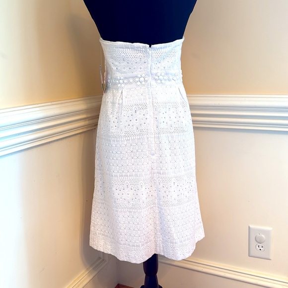 NWT LILLY PULITZER Betsey dress LWD‎ Eyelet classic we white lace Sz 10 - Picture 5 of 15